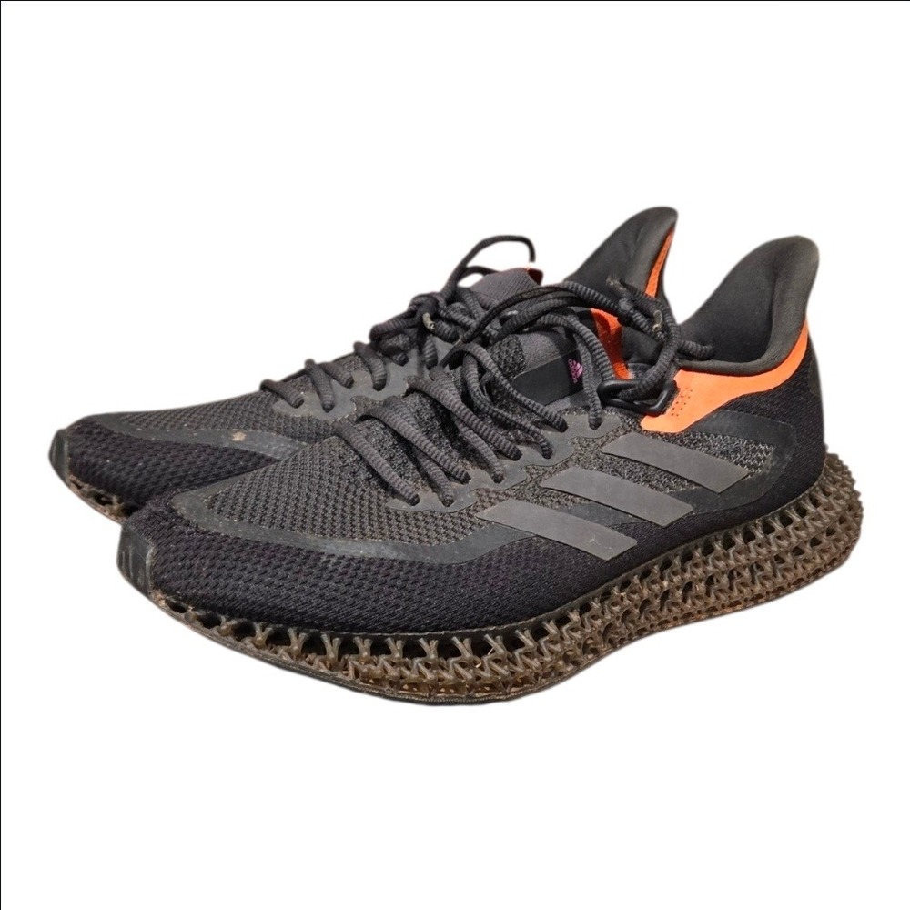 Adidas 4DFWD 2 Mens Running Shoes Size 11 Black Solar Orange GZ6943